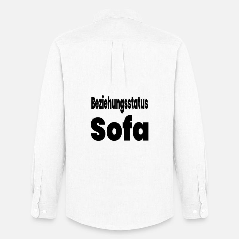 Sofa - Männer Oxford Hemd von Stanley/Stella - Weiß