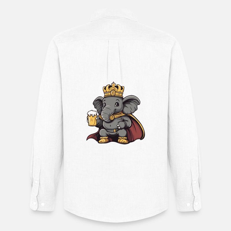 Re della Birra Elefante - Stanley/Stella Camicia Oxford uomo - bianco