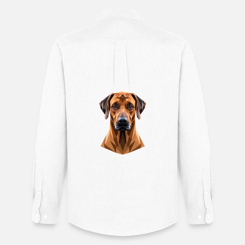Cani da caccia Rhodesian Ridgeback Pride Ridgeback - Stanley/Stella Camicia Oxford uomo - bianco