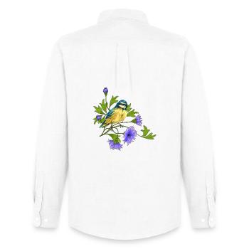 Colorful bird - Men's Oxford Shirt by Stanley/Stella - white - Back - AI Model Male 185 dark (185cm)