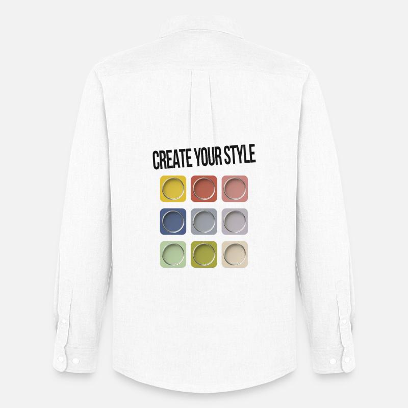 Create Your Style – Sei individuell - Männer Oxford Hemd von Stanley/Stella - Weiß