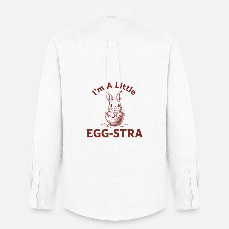 Egg-STRA Bunny Tee - Männer Oxford Hemd von Stanley/Stella - Weiß