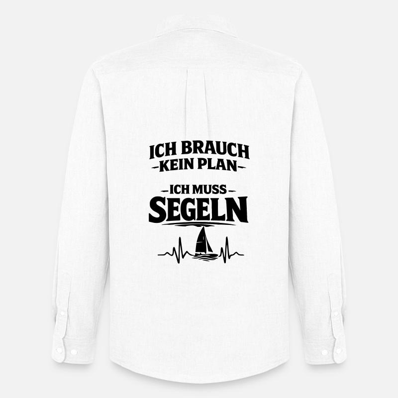 Segeln  - Männer Oxford Hemd von Stanley/Stella - Weiß