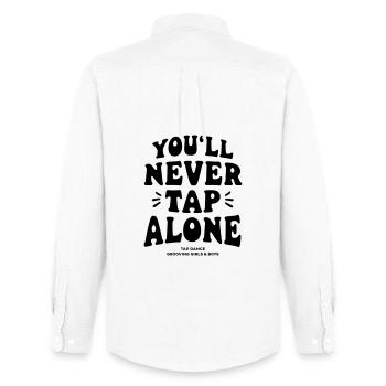Tu ne clapoteras jamais seul - Tap-shirt - Chemise Oxford homme Stanley/Stella - blanc - Dos - AI Model Male 185 dark (185cm)