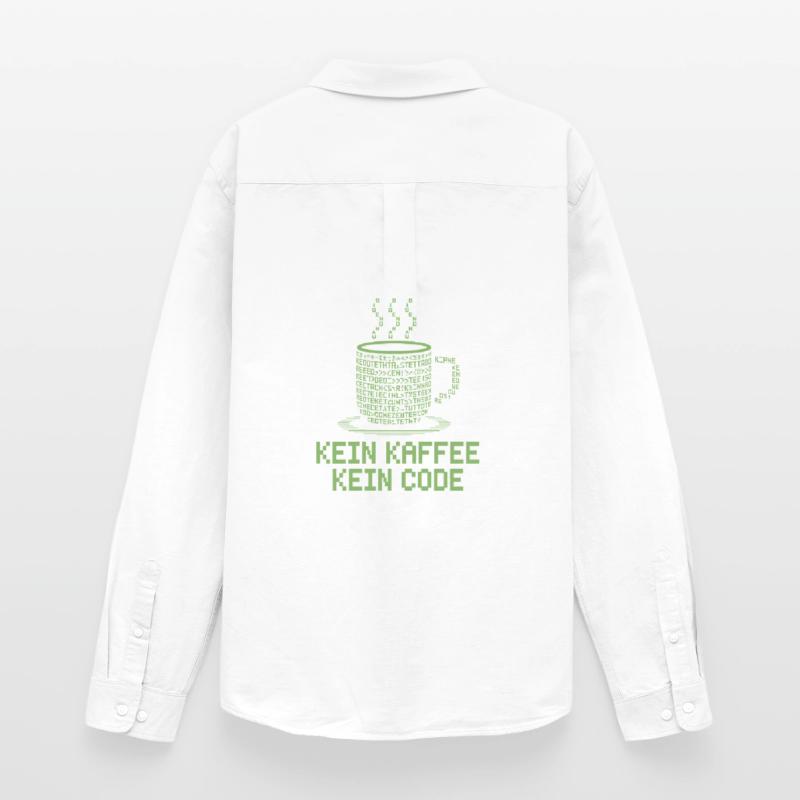 No Coffee No Code Programmer Computer Scientist Men's Oxford Shirt by Stanley/Stella