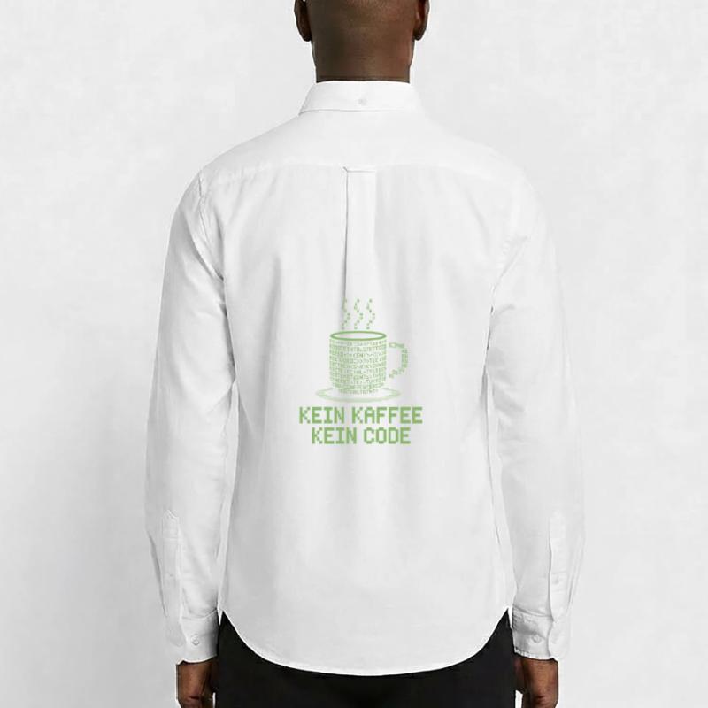 Kein Kaffee Kein Code Programmierer Informatiker Männer Oxford Hemd von Stanley/Stella