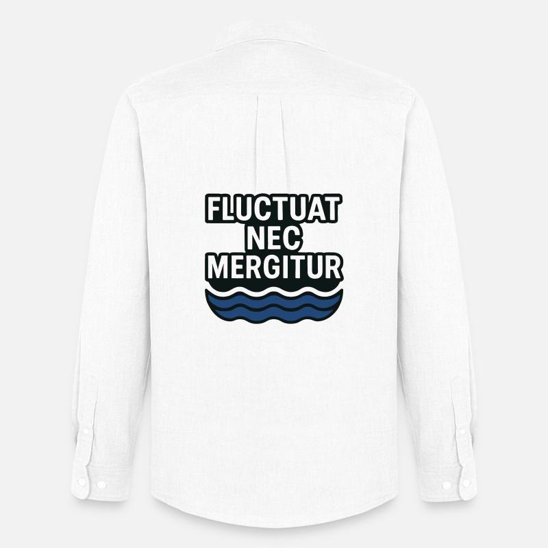Fluctuat nec mergitur Paris Paname 75 - Stanley/Stella Camicia Oxford uomo - bianco