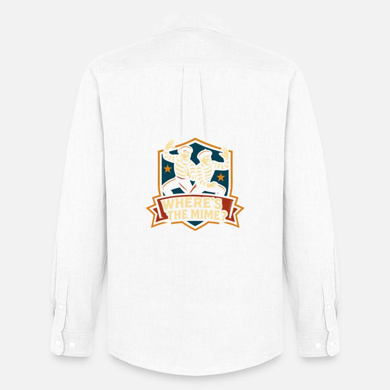 Circo Circo Infantile Mimo Divertente - Stanley/Stella Camicia Oxford uomo - bianco