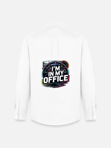 I'm in my office - Men's Oxford Shirt by Stanley/Stella - white