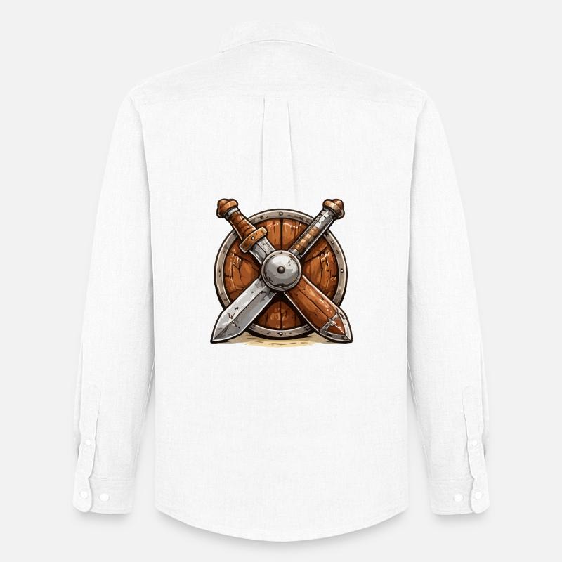 Scudo e Spade Vikingo - Stanley/Stella Camicia Oxford uomo - bianco