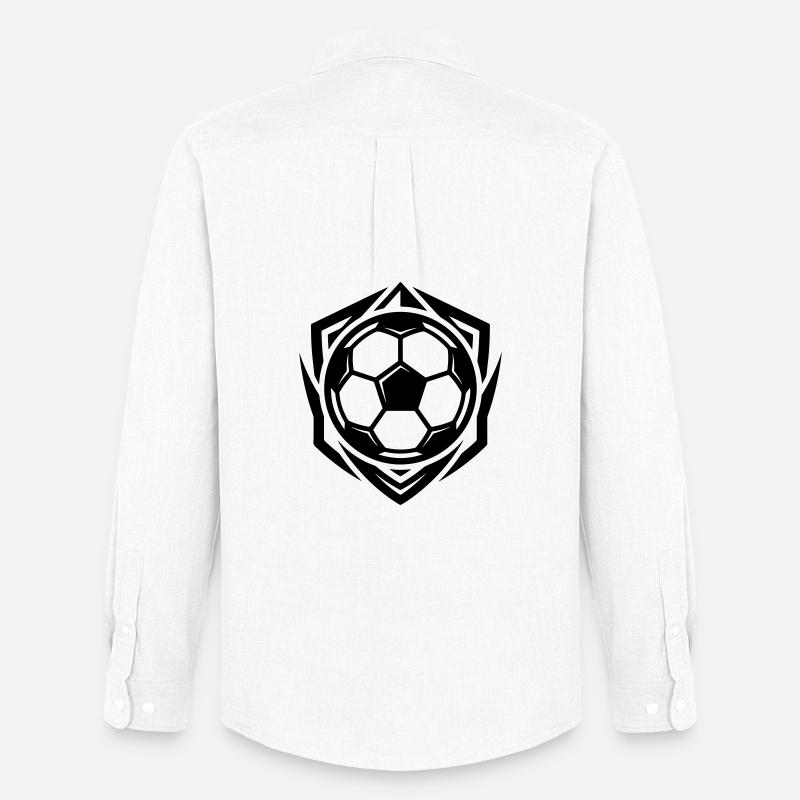 Fussball Symbol - Männer Oxford Hemd von Stanley/Stella - Weiß