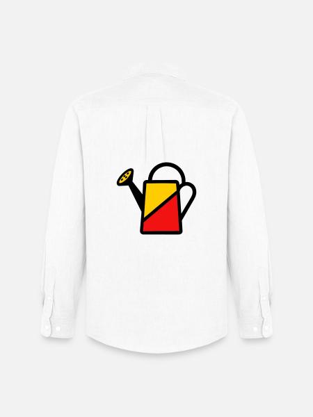 Two-tone watering can tool vegetable gardener - Men's Oxford Shirt by Stanley/Stella - white