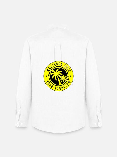 Mallorca 2026 Palm Trees - Men's Oxford Shirt by Stanley/Stella - white