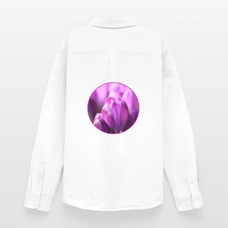 Crocus Crocus Fleurs violettes Crocus Bourgeon de crocus Chemise Oxford homme Stanley/Stella
