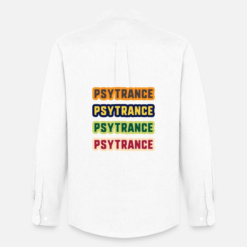 Psytrance-Farbstack - Männer Oxford Hemd von Stanley/Stella - Weiß