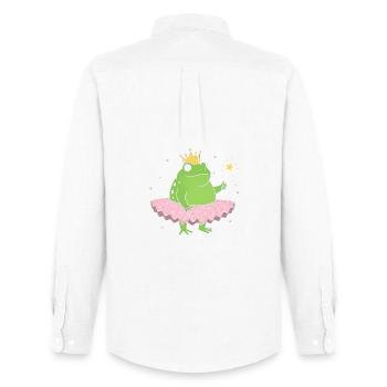 Froschprinzessin im Rosa-Tutu - Männer Oxford Hemd von Stanley/Stella - Weiß - Hinten - AI Model Male 185 dark (185cm)