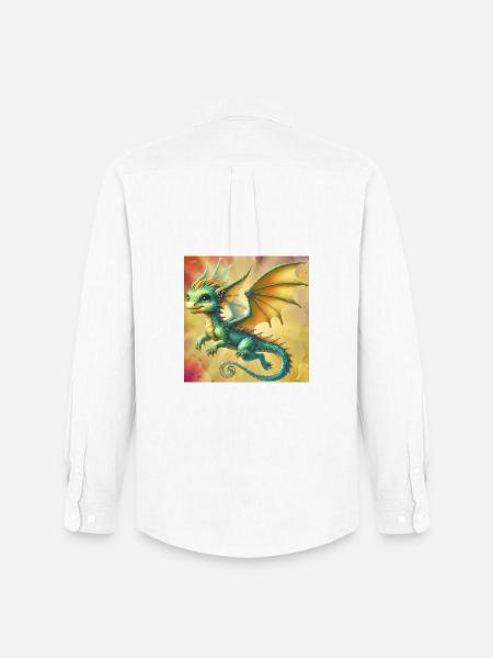dragon - Men's Oxford Shirt by Stanley/Stella - white