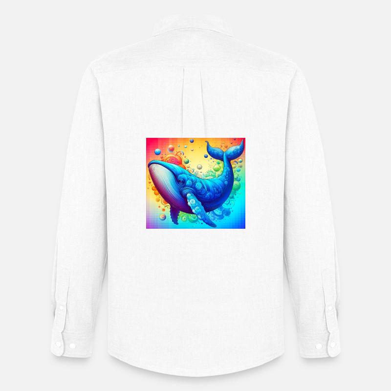 Wal - Männer Oxford Hemd von Stanley/Stella - Weiß