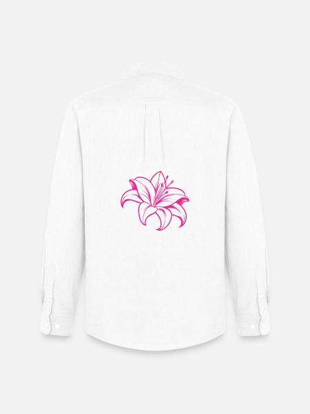 Lily flower - Men's Oxford Shirt by Stanley/Stella - white