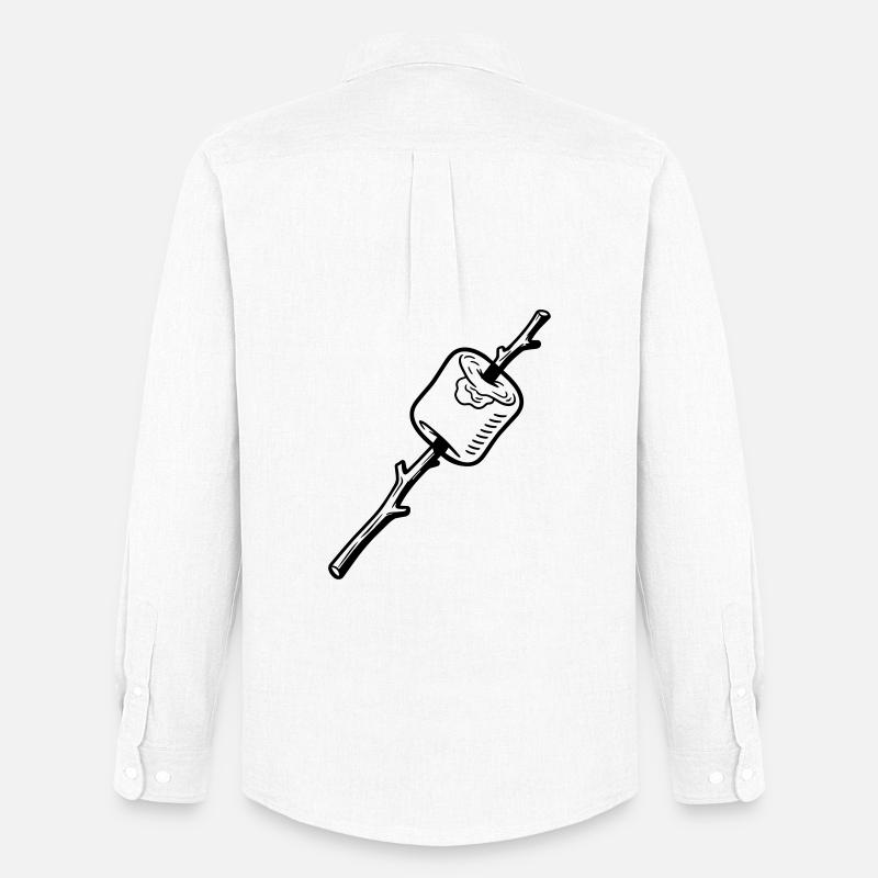 Marshmellow - Männer Oxford Hemd von Stanley/Stella - Weiß