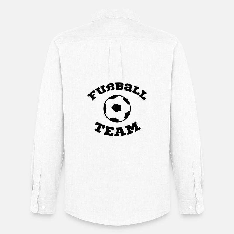 Fußball Team - Männer Oxford Hemd von Stanley/Stella - Weiß