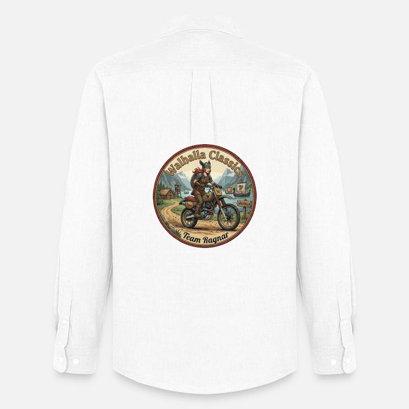 Walhalla Classics - Team Ragnar - Men's Oxford Shirt by Stanley/Stella - white