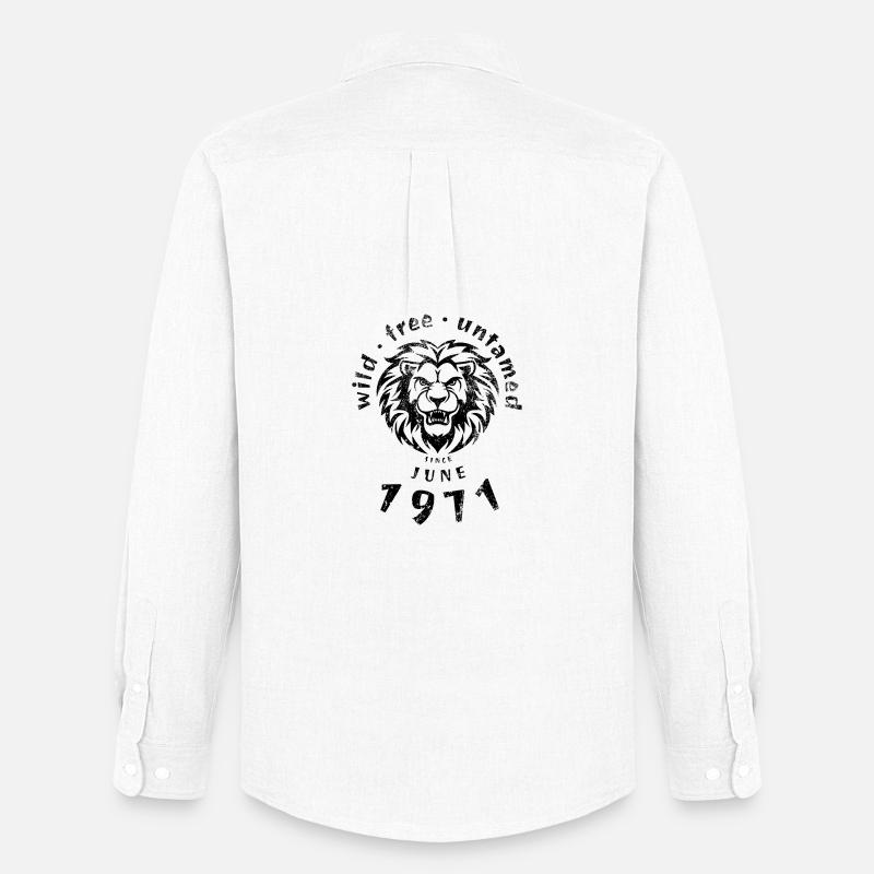 Wild, free & untamed since 06/1971 - Men's Oxford Shirt by Stanley/Stella - white