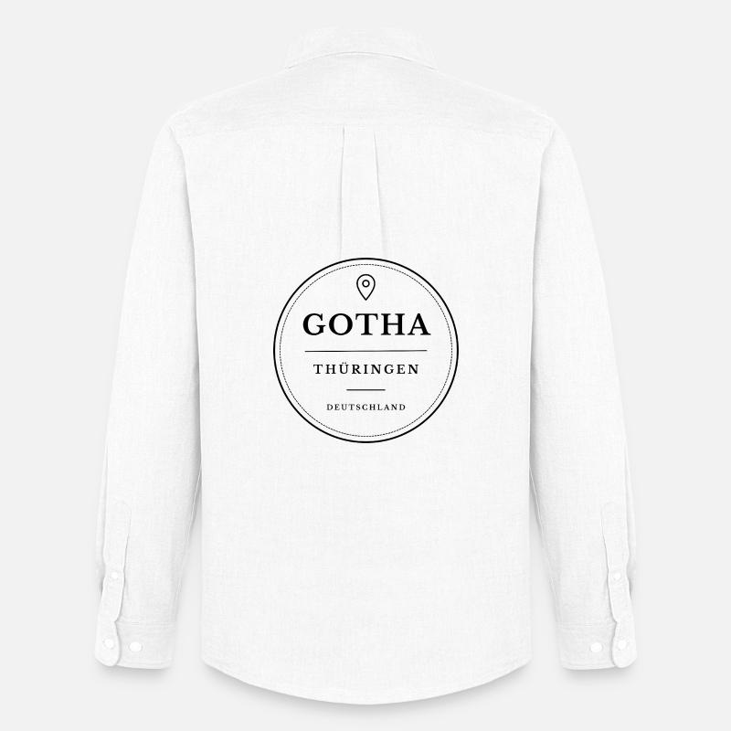 Gotha Thüringen Deutschland - Männer Oxford Hemd von Stanley/Stella - Weiß