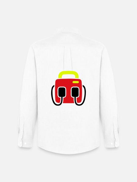 Defibrillator AED First Aid - Men's Oxford Shirt by Stanley/Stella - white