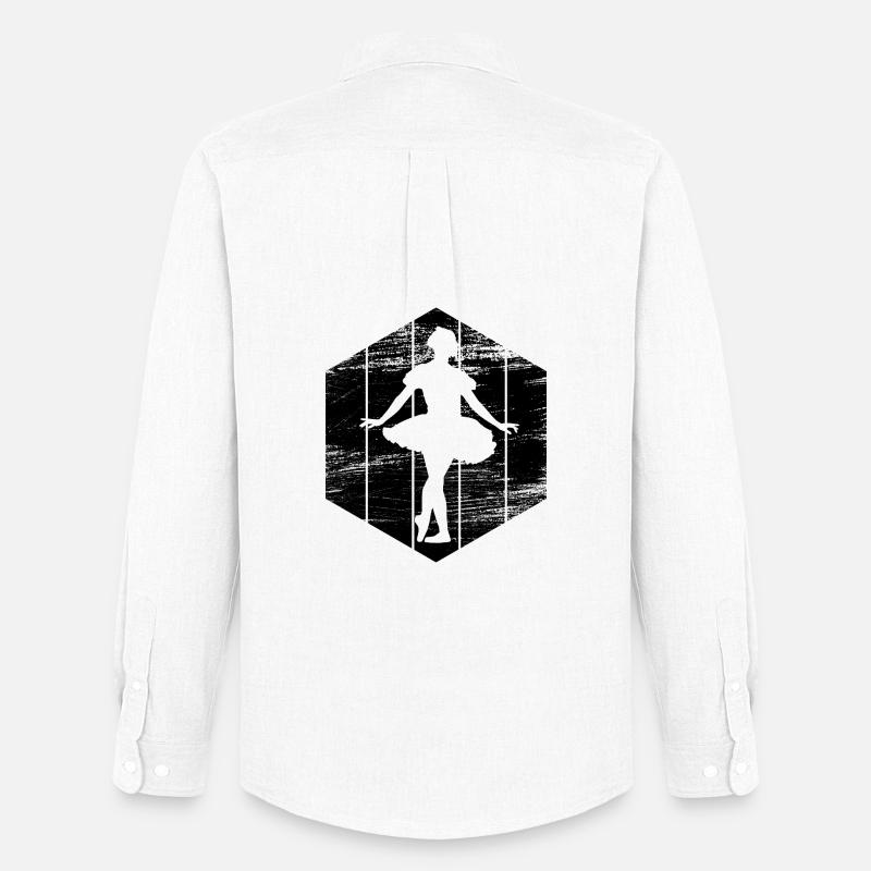 Ballettmädchen - Männer Oxford Hemd von Stanley/Stella - Weiß