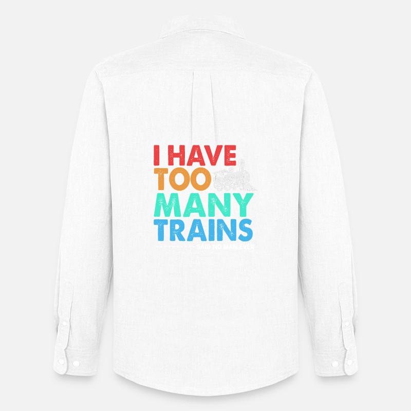 Model Railway Model Making Model Maker - Men's Oxford Shirt by Stanley/Stella - white
