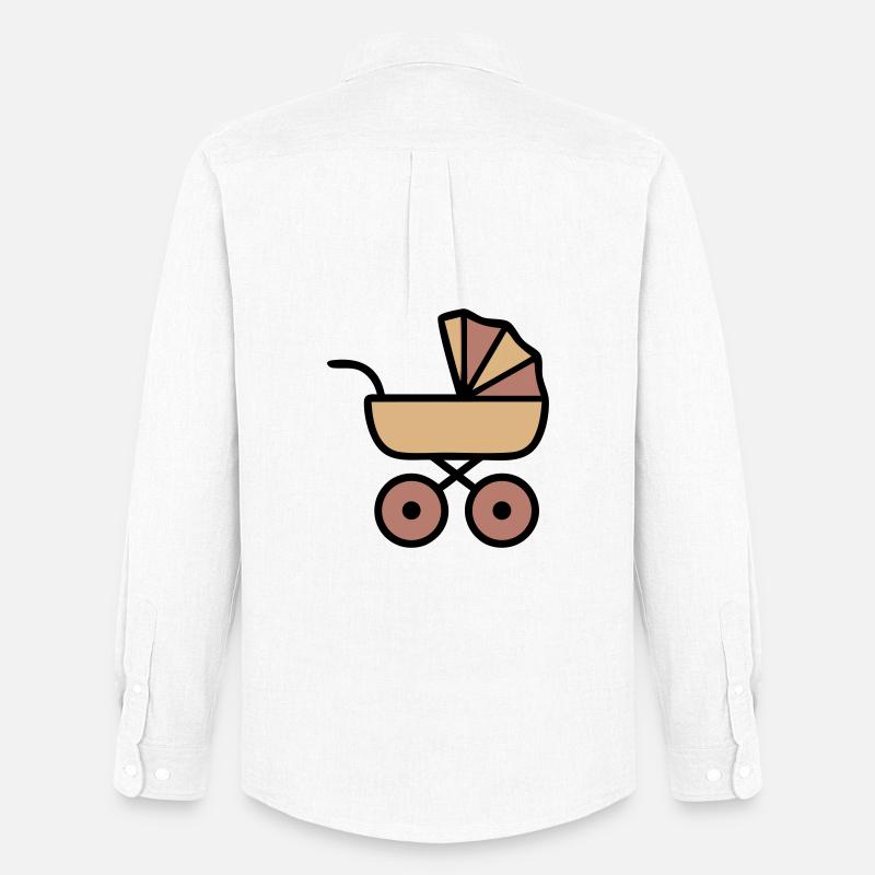 Stroller Baby Boho Icon - Men's Oxford Shirt by Stanley/Stella - white