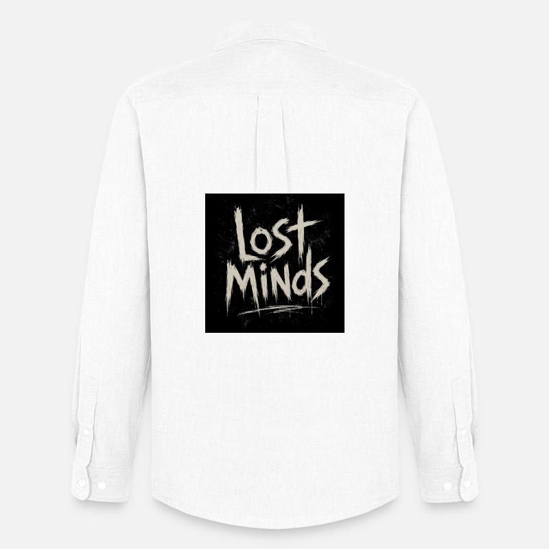 Lost Minds Grunge-Buchstaben - Männer Oxford Hemd von Stanley/Stella - Weiß