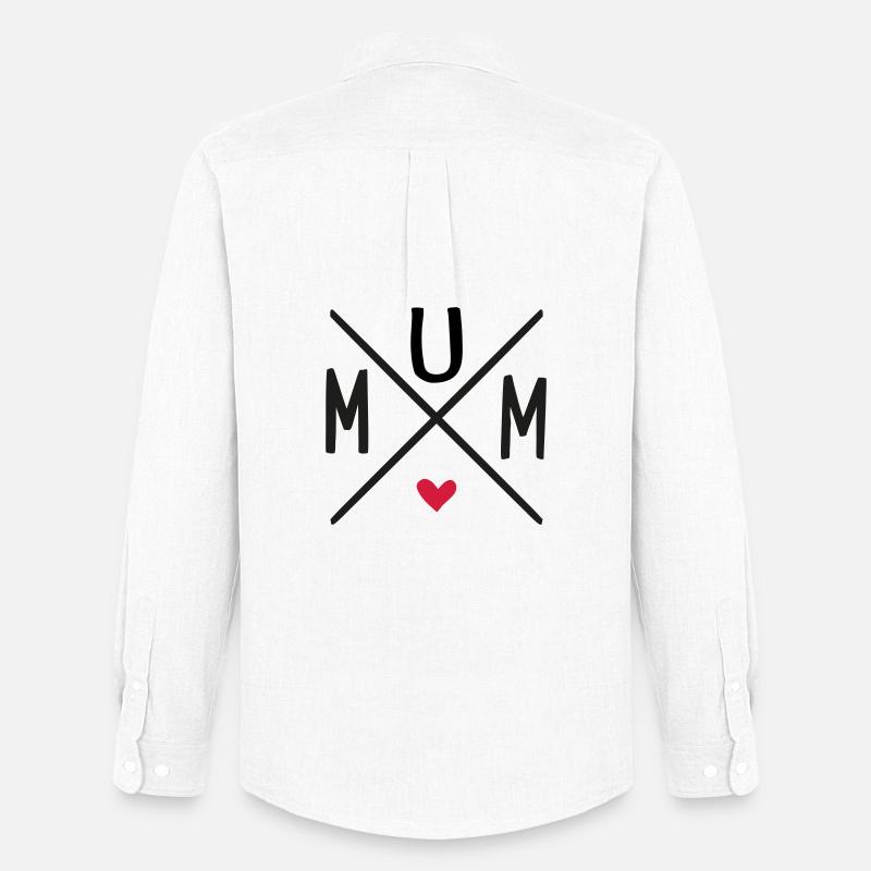 Mum - Männer Oxford Hemd von Stanley/Stella - Weiß