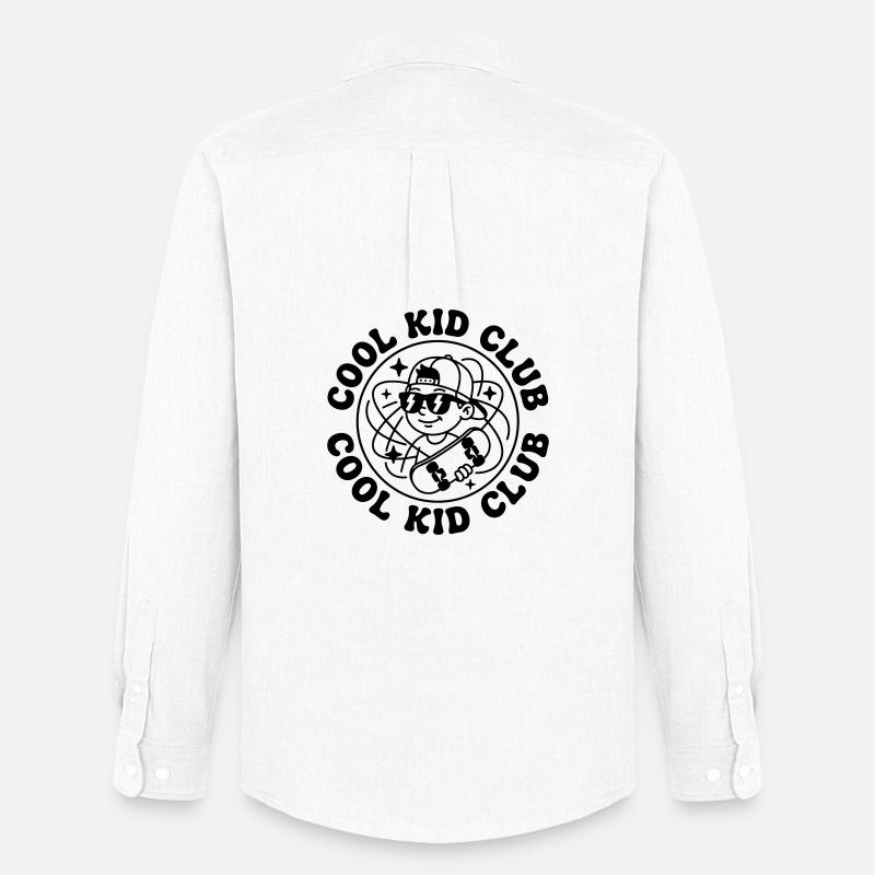 Coole Kids - Männer Oxford Hemd von Stanley/Stella - Weiß