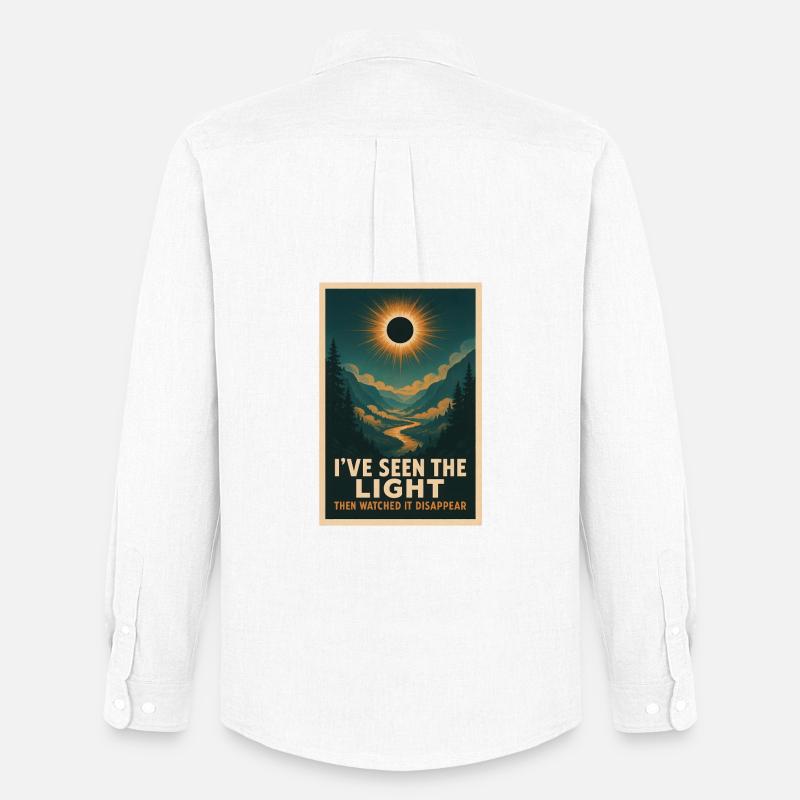 Light Disappears | Eclipse - Men's Oxford Shirt by Stanley/Stella - white