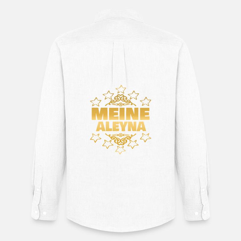 Ehefrau Aleyna - Männer Oxford Hemd von Stanley/Stella - Weiß