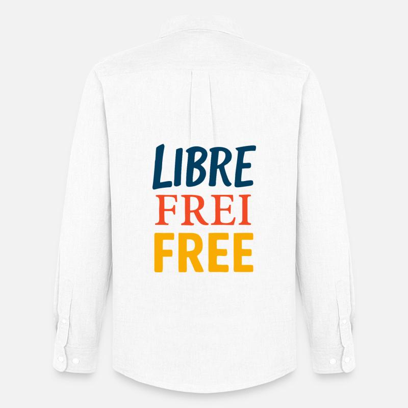 Libre - Männer Oxford Hemd von Stanley/Stella - Weiß