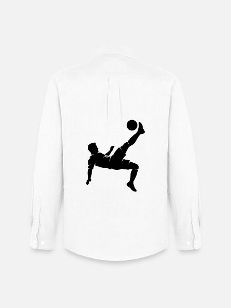 Footballer overhead kick - Men's Oxford Shirt by Stanley/Stella - white