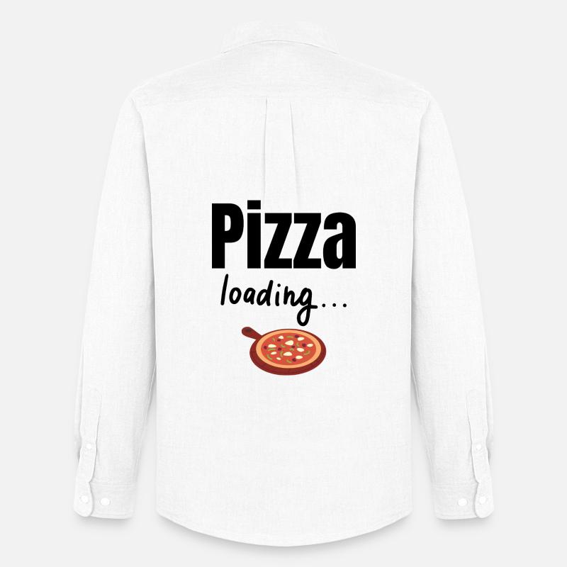 Pizza loading - Männer Oxford Hemd von Stanley/Stella - Weiß