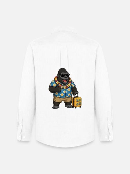 Holiday Gorilla Hawaii Shirt - Men's Oxford Shirt by Stanley/Stella - white