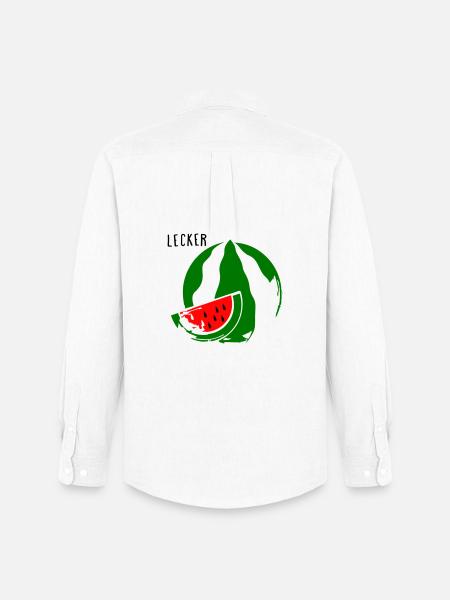 Melone - Männer Oxford Hemd von Stanley/Stella - Weiß