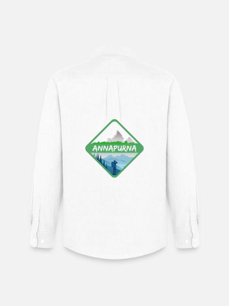 ANNAPURNA - Chemise Oxford homme Stanley/Stella - blanc