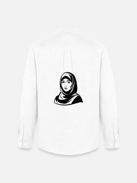 Hijab Woman - Men's Oxford Shirt by Stanley/Stella - white