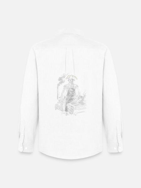George Washington Grilling BBQ - Men's Oxford Shirt by Stanley/Stella - white