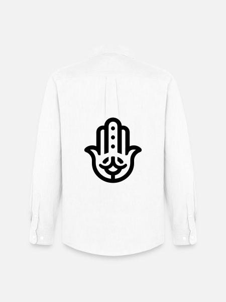 hand of Fatma Hamsa - Men's Oxford Shirt by Stanley/Stella - white