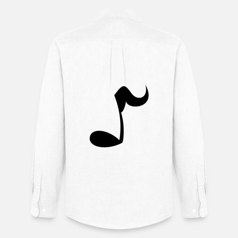 Note - Männer Oxford Hemd von Stanley/Stella - Weiß