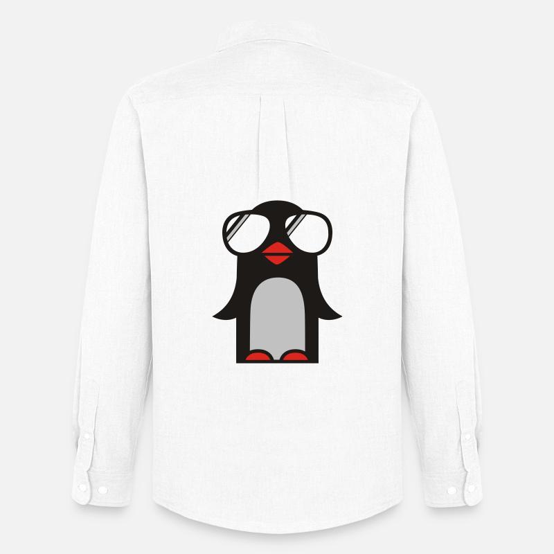 funky pinguin - Männer Oxford Hemd von Stanley/Stella - Weiß