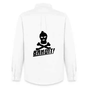 masque de ski bandit - Chemise Oxford homme Stanley/Stella - blanc - Dos - AI Model Male 185 dark (185cm)