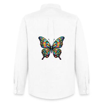 Papillon - Chemise Oxford homme Stanley/Stella - blanc - Dos - AI Model Male 185 dark (185cm)